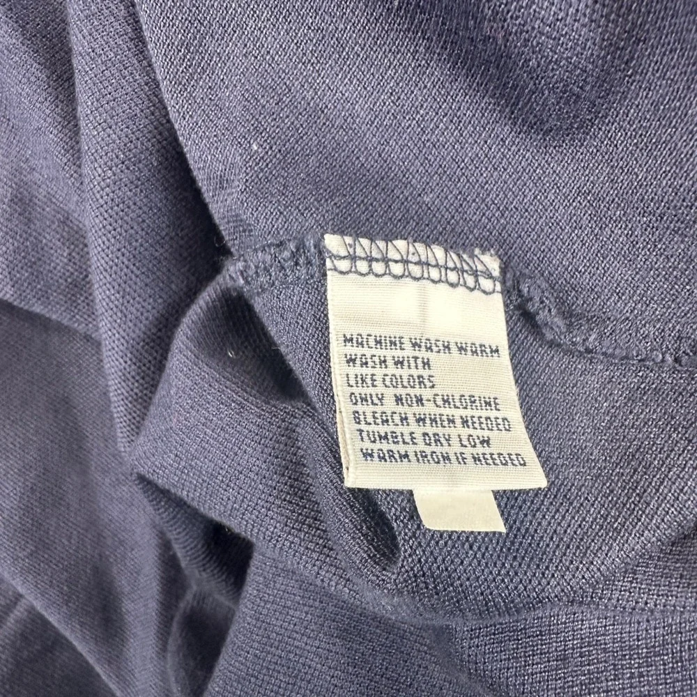Ralph Lauren Polo Shirt Mens XL Navy Blue Pima Cotton Short Sleeve Flesh Pony